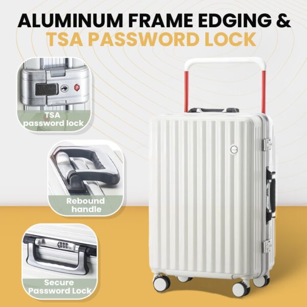✨Durable & Spacious✨ Aluminium Frame Hard Shell Luggage - Image 2