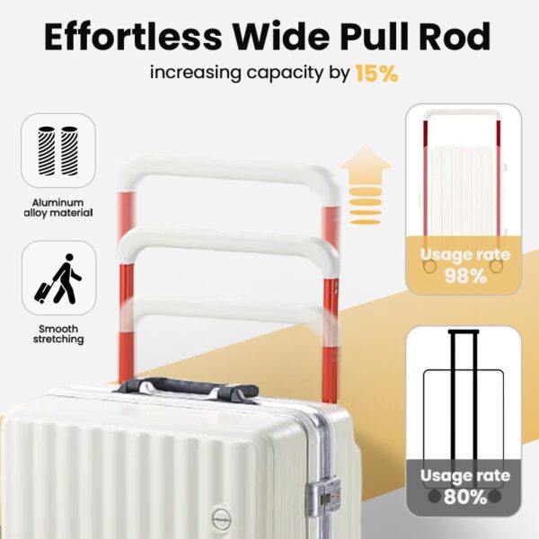 ✨Durable & Spacious✨ Aluminium Frame Hard Shell Luggage - Image 6