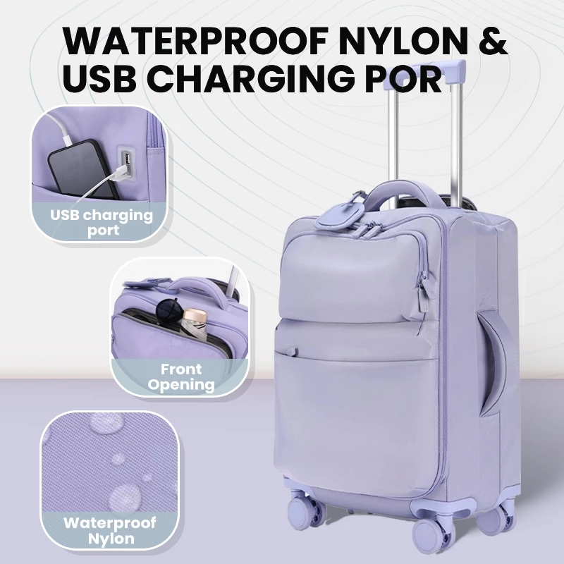Ultra-Light Nylon Luggage Set - 图片 9